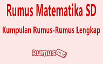 Materi Rumus Matematika SD Kelas 6